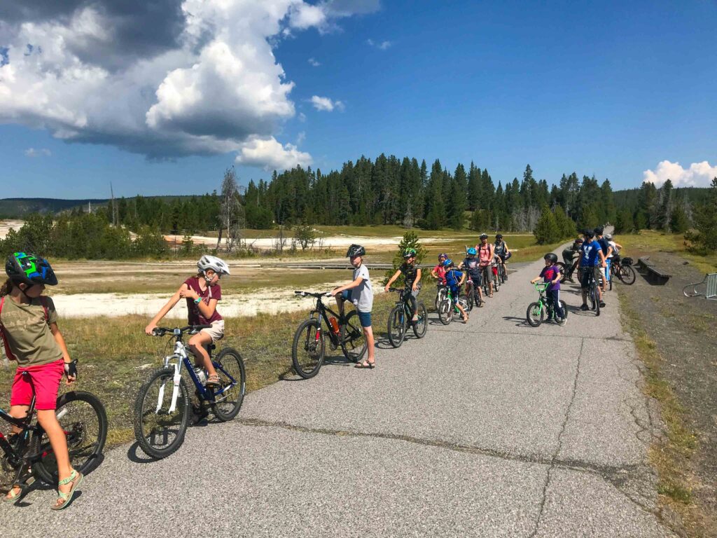 Kids Biking Yellowstone