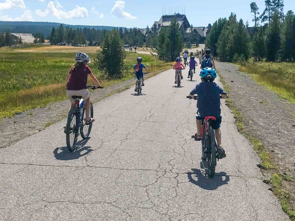 kids road biking with their kids road bike
