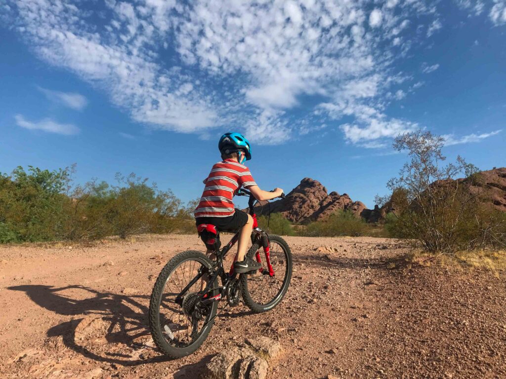 biking arizona with kids
