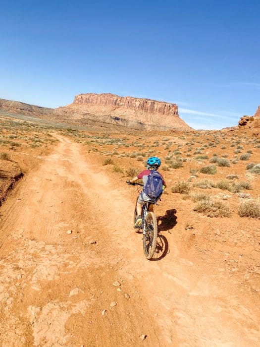 hydration pack for white rim biking canyonlands with kids