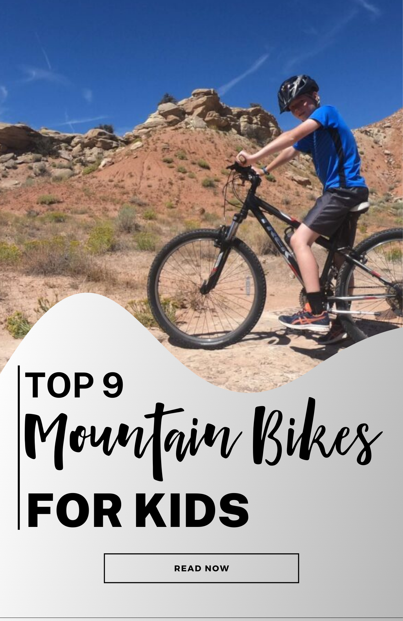 Mountain bike for kids -- A hardtail or front suspension mountain bike for kids is a great choice because it allows them to control the bike easier. 
