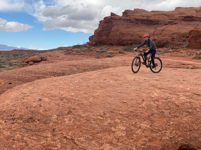 desert mountain biking with kids
