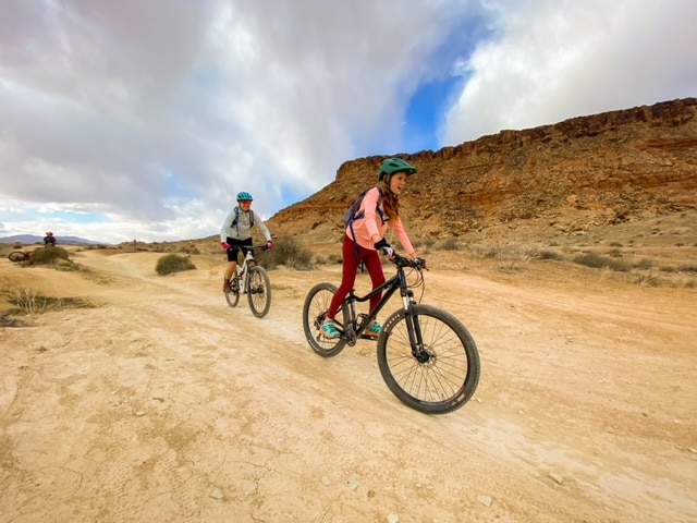 Desert biking with kids