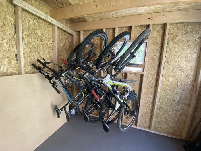 garage storage bike shed